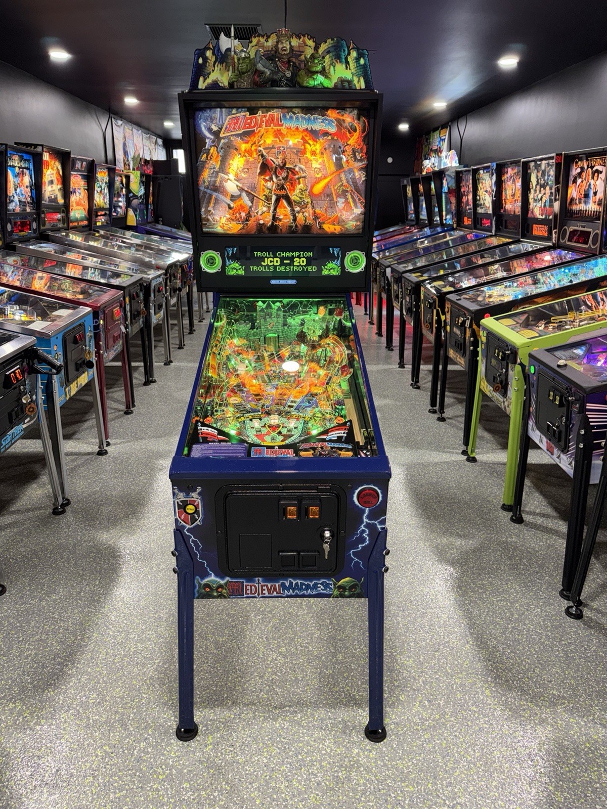 Medieval Madness Merlin Pinball Machine Chicago Gaming OC Pinballs Medieval Madness Merlin Pinball Machine Chicago Gaming OC Pinballs