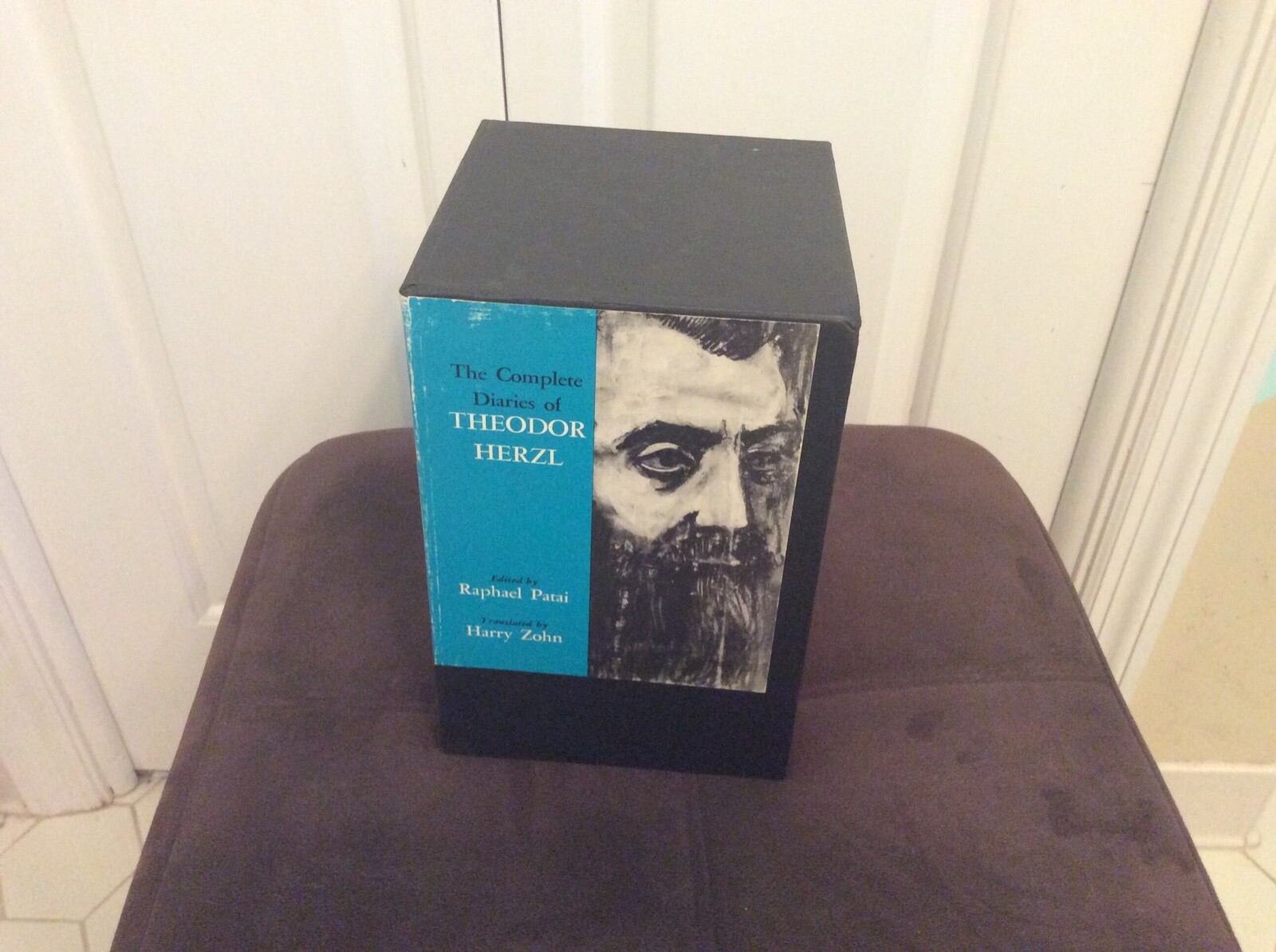 THEODOR HERZL DIARIES FATHER OF ZIONISM ISRAELI STATE 1960 HARDCOVER 5 VOLUMES THEODOR HERZL DIARIES FATHER OF ZIONISM ISRAELI STATE 1960 HARDCOVER 5 VOLUMES