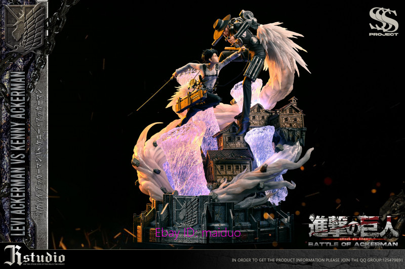 JR Studio Levi Ackerman VS Kenny Ackerman Resin Statue 50cm Version SSS