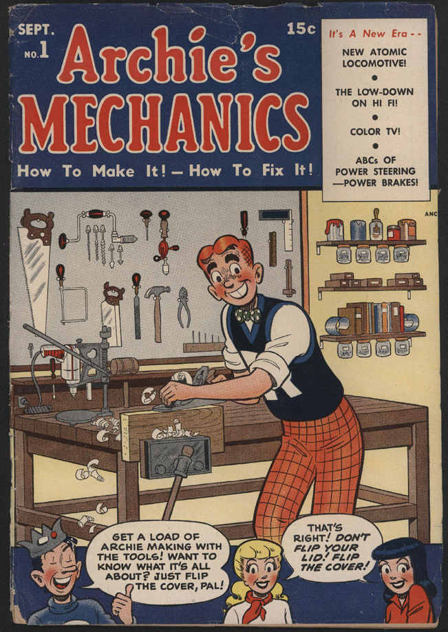 Archie's MECHANICS #1, 1954, Archie Comics Archie's MECHANICS #1, 1954, Archie Comics