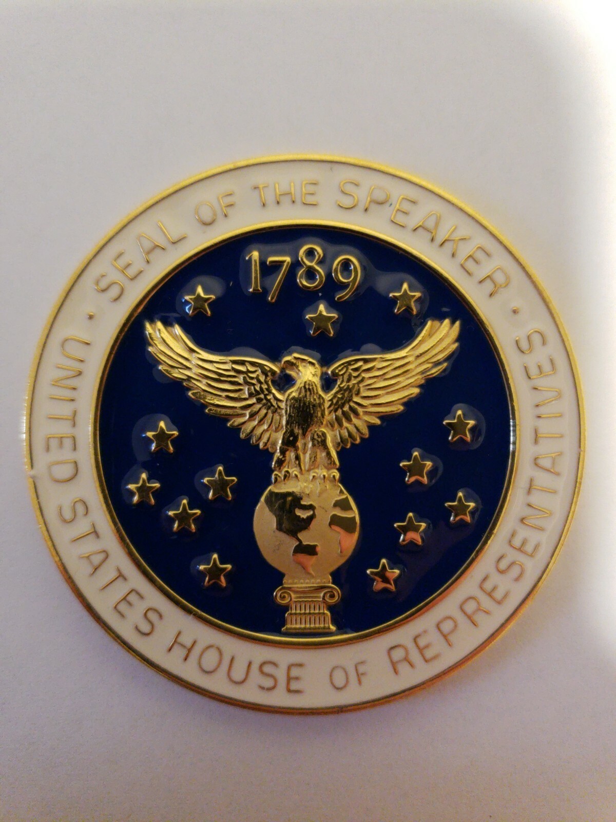 Authentic Speaker of the House Democratic Leader NANCY PELOSI Challenge Coin Authentic Speaker of the House Democratic Leader NANCY PELOSI Challenge Coin