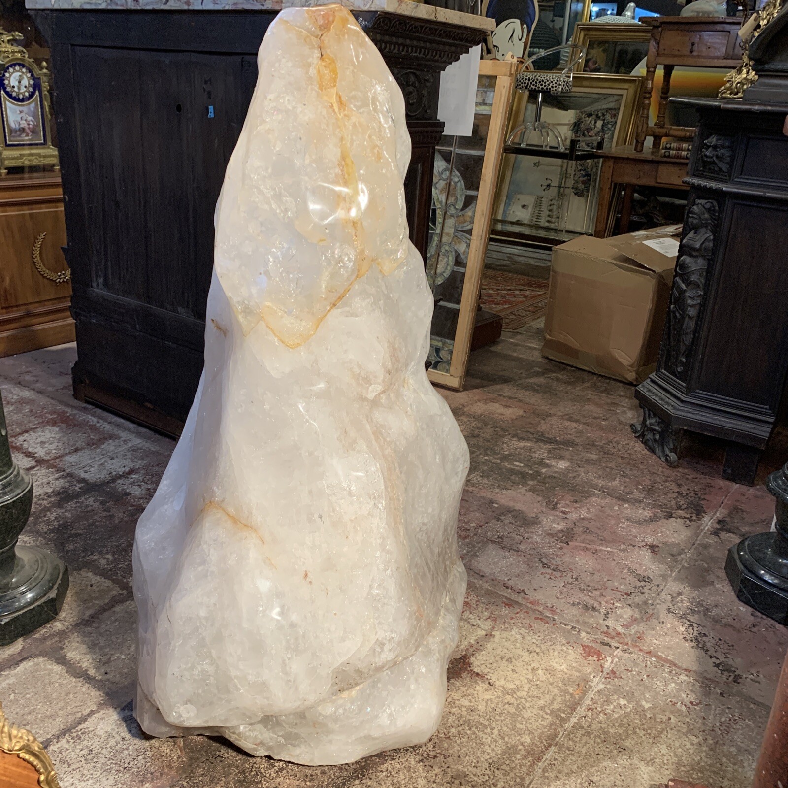 Stunning tallest Top quality natural quartz Arkansas specimen, 320 Lb, 47 in Stunning tallest Top quality natural quartz Arkansas specimen, 320 Lb, 47 in