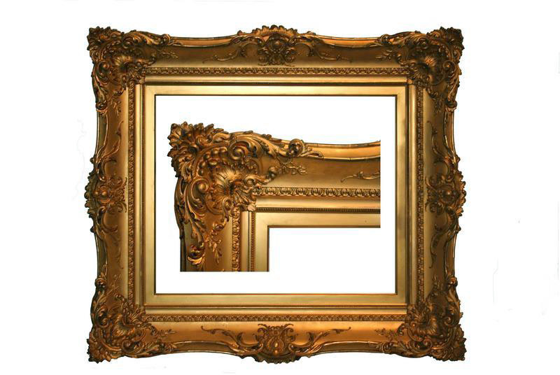 Superb Quality Antique Louis XV Style Gold Leaf Frame, 19th C., 33 Superb Quality Antique Louis XV Style Gold Leaf Frame, 19th C., 33