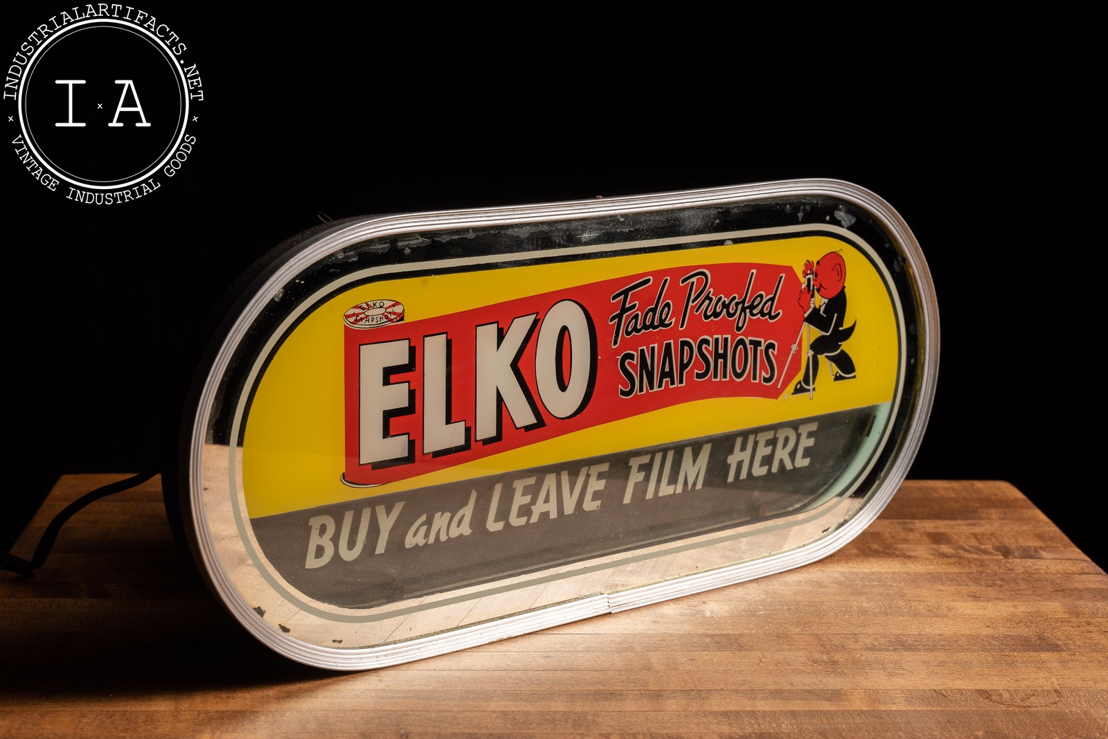 Elko Fade Proofed Snapshots Lighted Sign