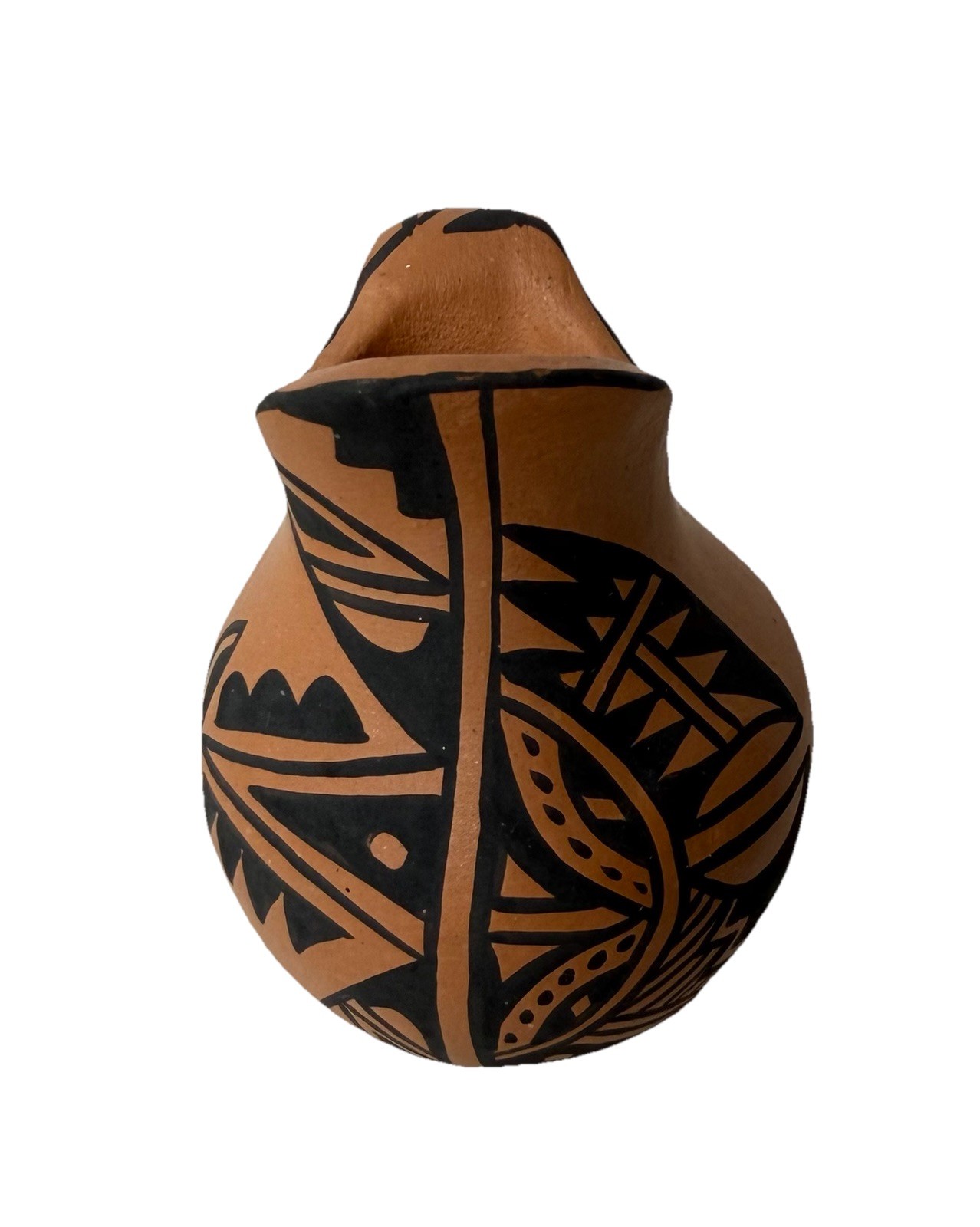 REYES MADALENA Jemez Pueblo Mini Pitcher Native American VTG 3”L