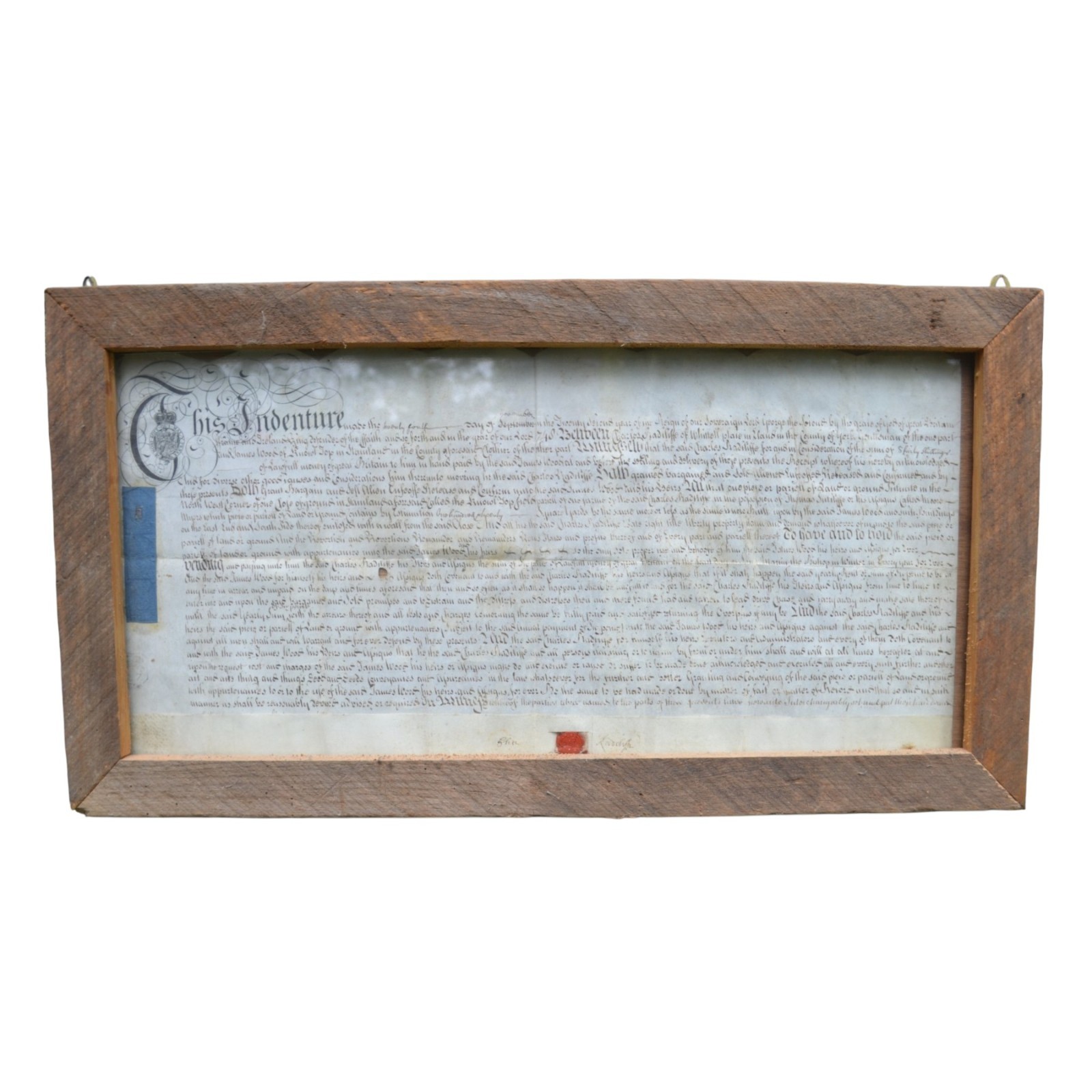 1748 Apprenticeship Indenture; Order of the Garter; Stamped With Sixpence Tax