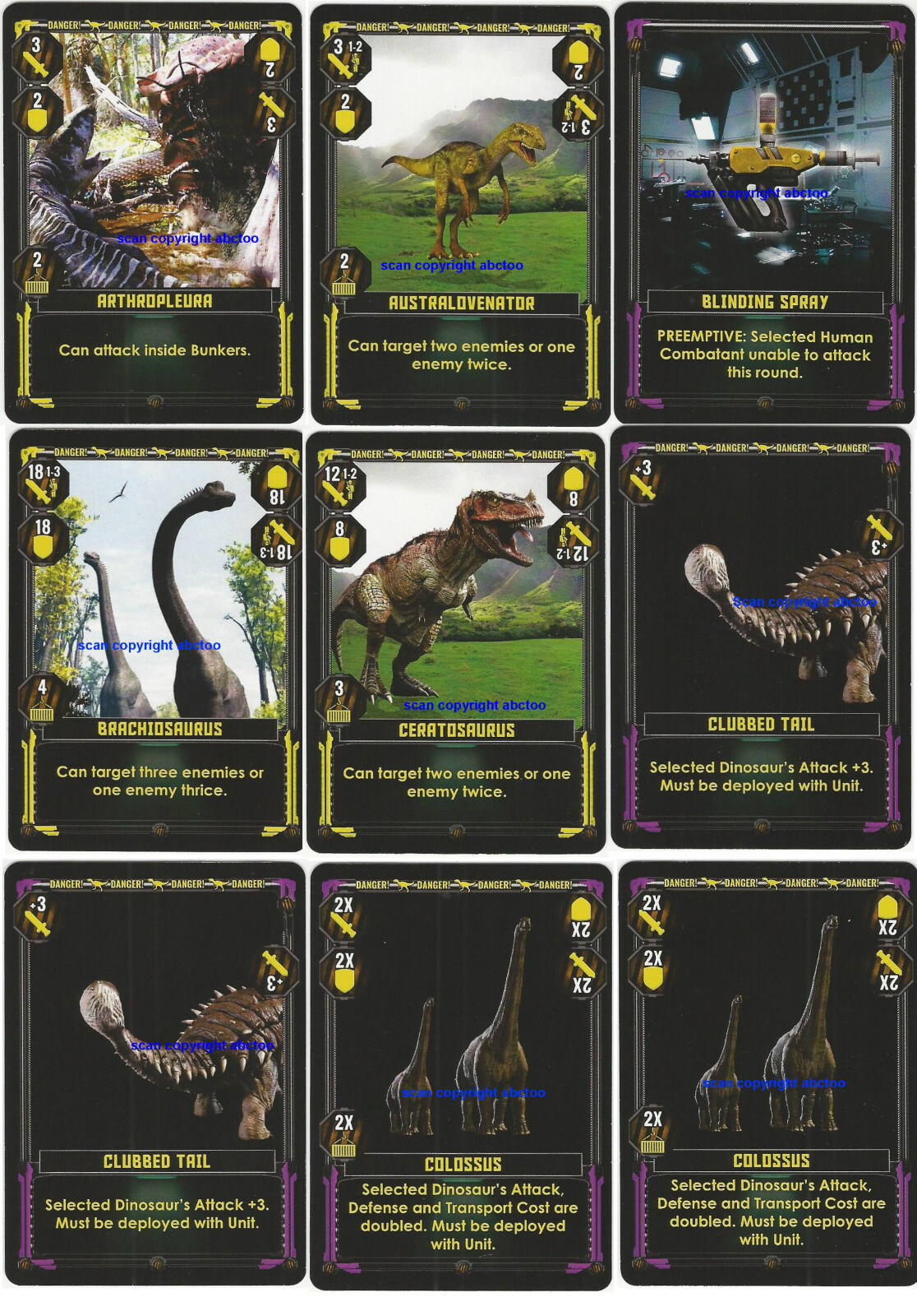 DINOSAURS CARDS --UNIQUE COMPLETE PROTOTYPE SET-- 2012 PRIMAL CARNAGE DINOSAURS CARDS --UNIQUE COMPLETE PROTOTYPE SET-- 2012 PRIMAL CARNAGE