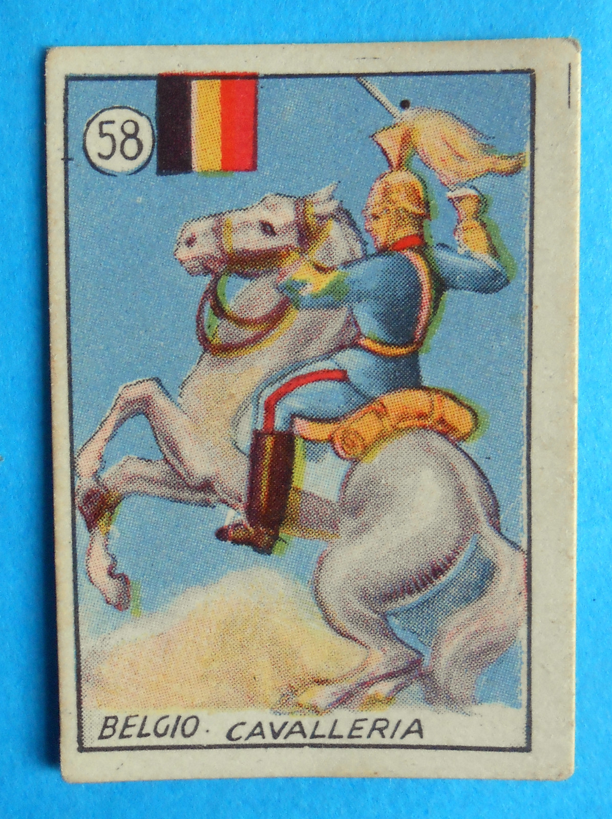 chrome figure figurines figurine v.a.v. vav 58 our war belgium cavalry