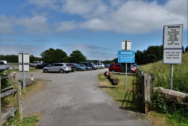 Photo A2 Arundel: Mill Road overflow car park Parking charges were �2.50 c2018