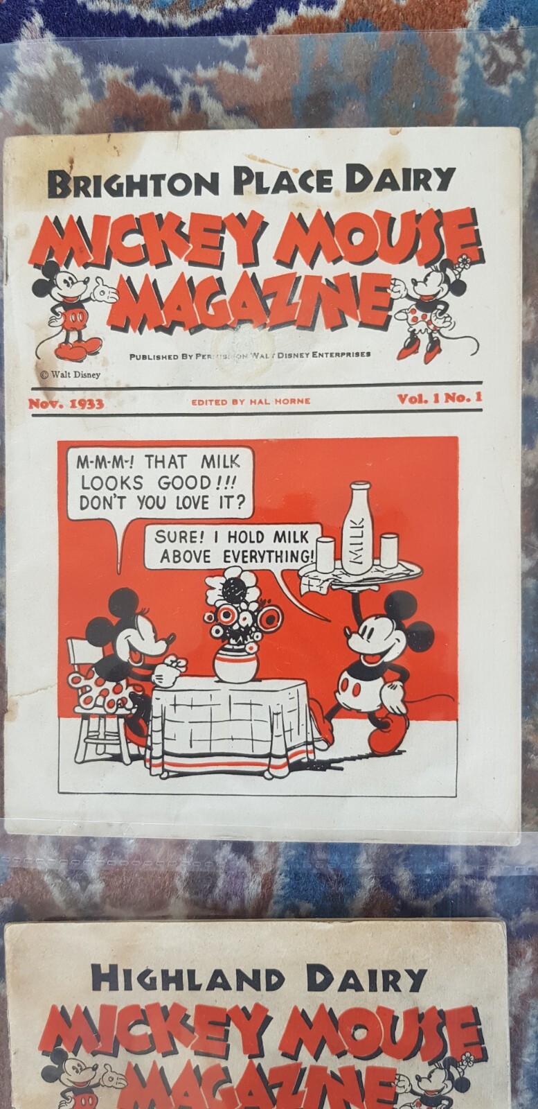 13 Magazines, Mickey Mouse Magazine giveaway, promotet 1933, 1934, 1935