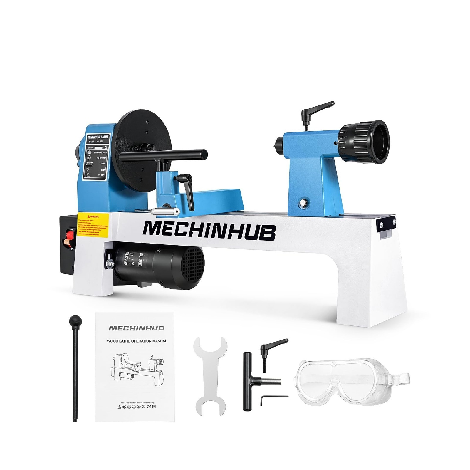 Mini Benchtop Wood Lathe, 8 Mini Benchtop Wood Lathe, 8