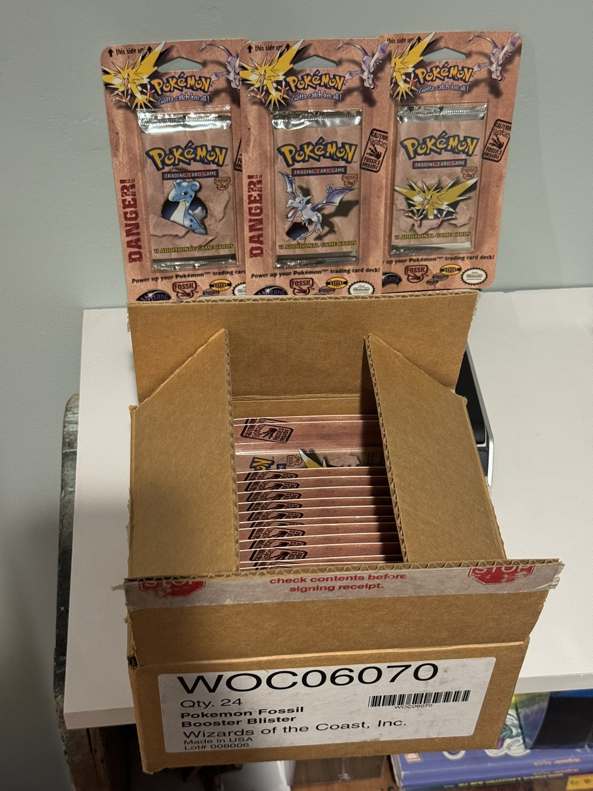 1999 Pokémon Sealed Fossil BLISTER Booster Packs X24 Count Case Fresh 1999 Pokémon Sealed Fossil BLISTER Booster Packs X24 Count Case Fresh