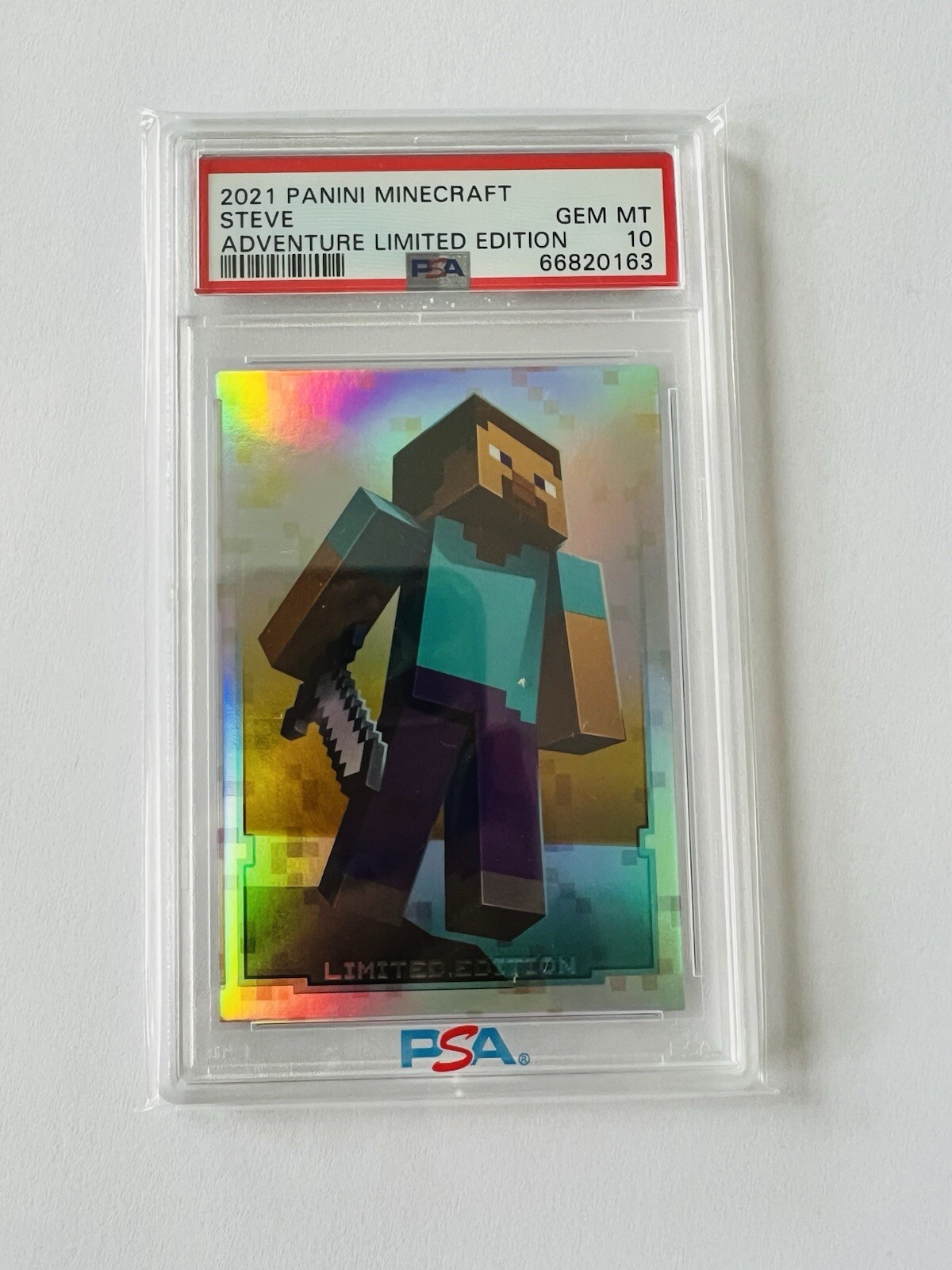 2021 Panini Minecraft Adventure Steve Limited Edition PSA 10 POP 1 GRAIL 💎