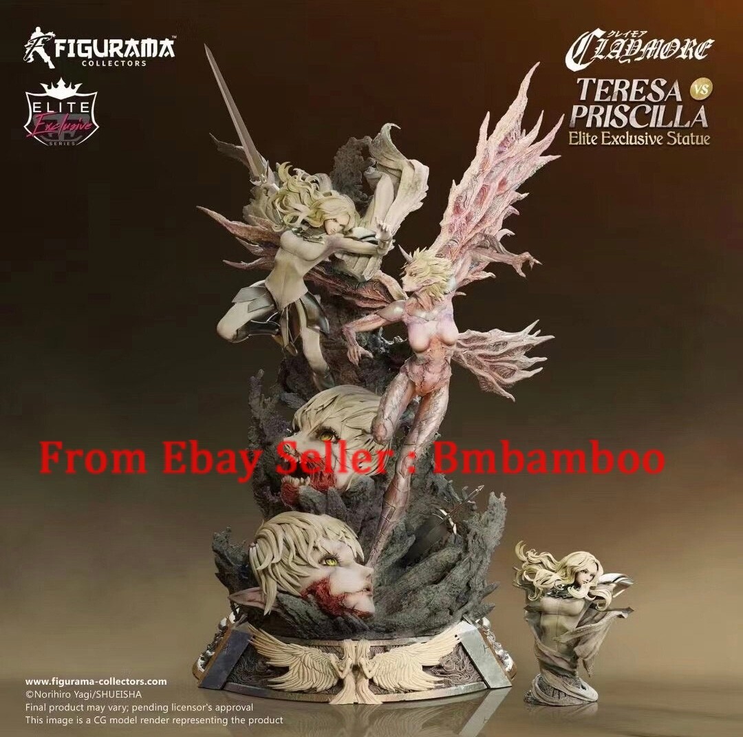Figurama 1/6 Claymore Teresa & Priscilla Authentic Statue Model Anime Figure New