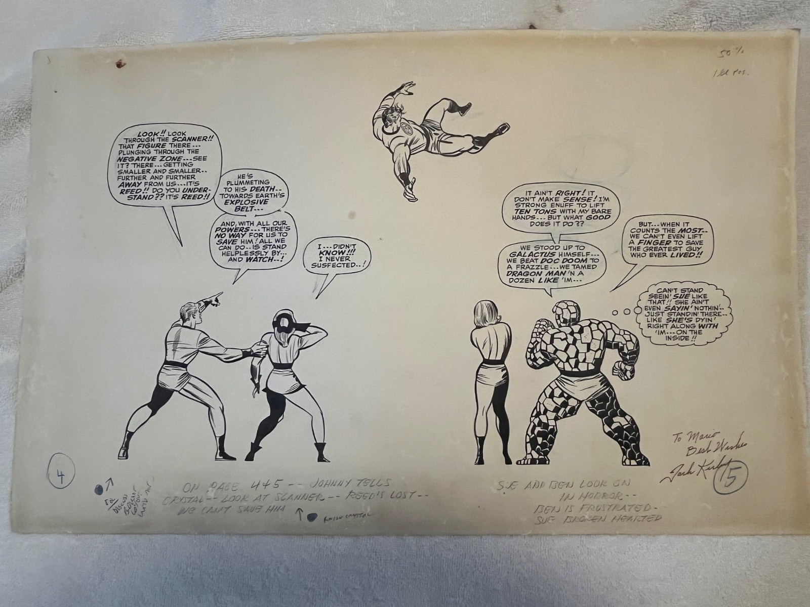 Fantastic Four #62 jack kirby signed artwork-picture proof of transaction Fantastic Four #62 jack kirby signed artwork-picture proof of transaction