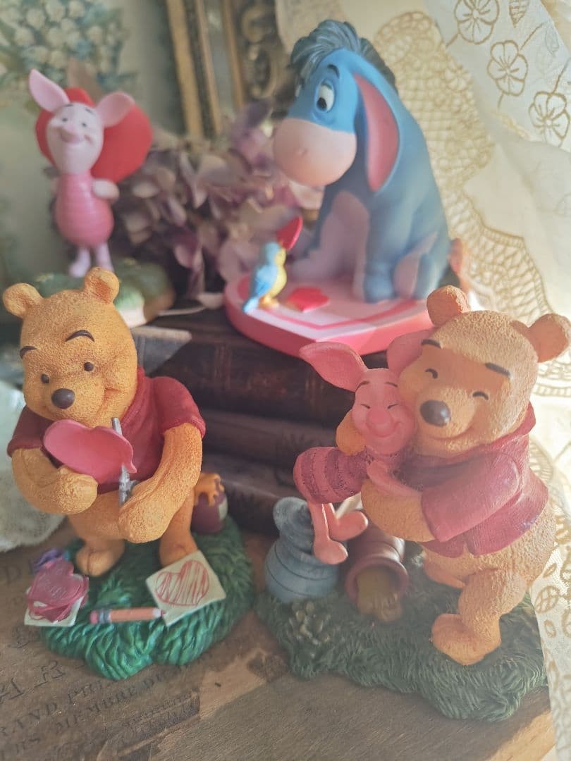 Vintage Disney Heart Collection Figure Set (10 pieces) - Winnie the Pooh #QY8SQ3