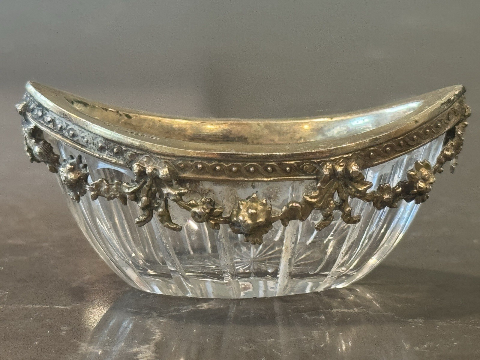 Baccarat Crystal/Hugo Böhm Salt Cellar C1920’s Ultra Rare Antique (800 w/makers) Baccarat Crystal/Hugo Böhm Salt Cellar C1920’s Ultra Rare Antique (800 w/makers)