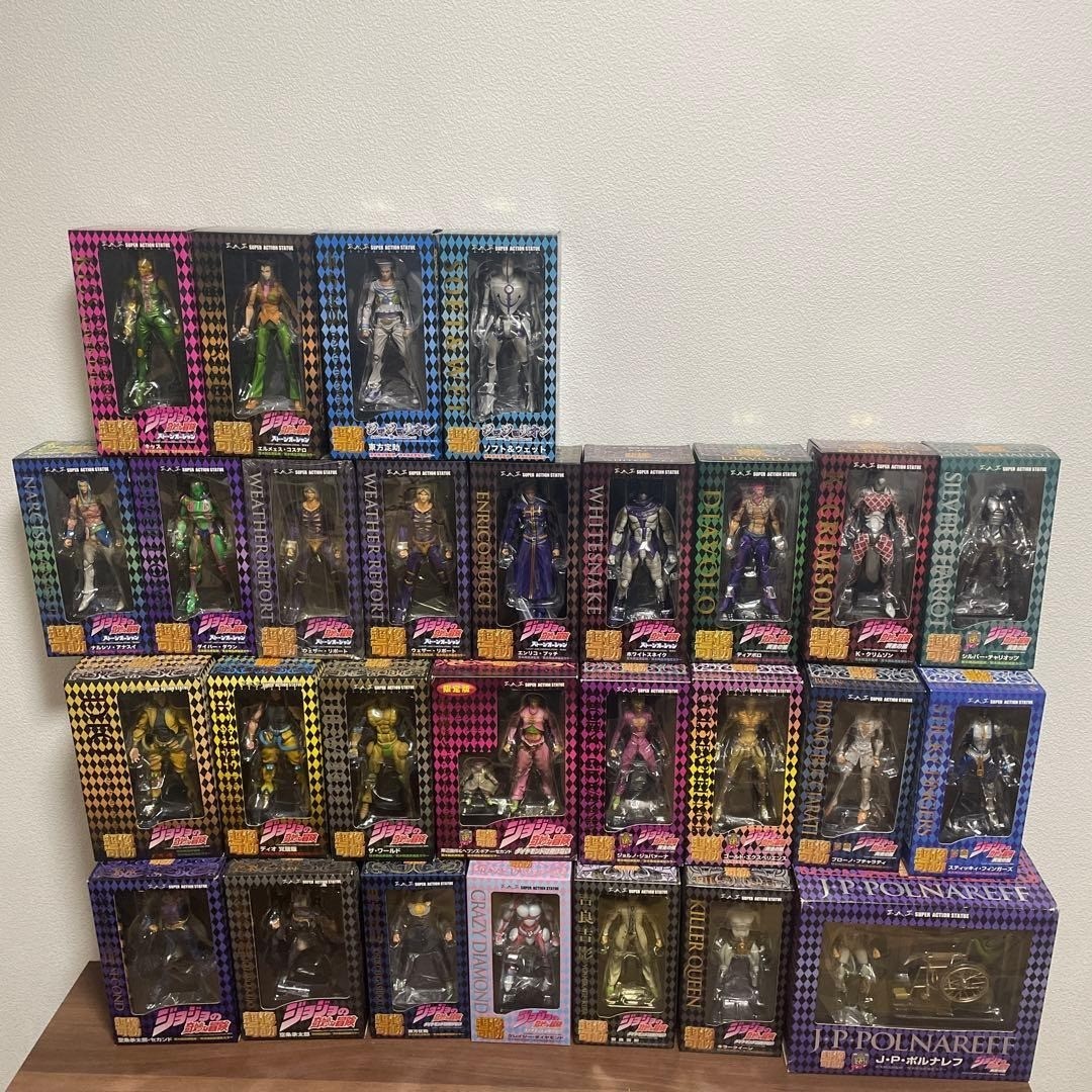 Medicos Super Action Statue JoJo's Bizarre Adventure Figure 28 Set With Box Medicos Super Action Statue JoJo's Bizarre Adventure Figure 28 Set With Box