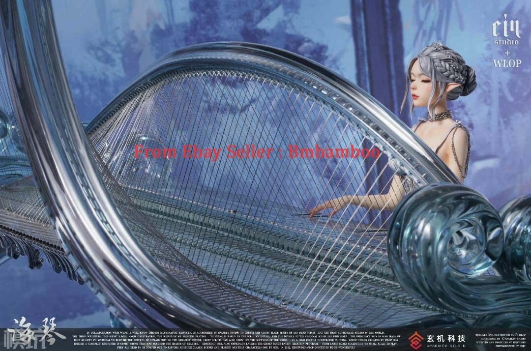 Ein Studio + WLOP 1/4 Ghost Blade HaQin Yan Sea Piano Figure Statue PU Model Ein Studio + WLOP 1/4 Ghost Blade HaQin Yan Sea Piano Figure Statue PU Model