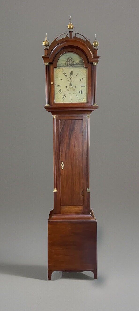 Gardner Parker - Rare Antique Massachusetts Rocking Ship Grandfather Clock Gardner Parker - Rare Antique Massachusetts Rocking Ship Grandfather Clock
