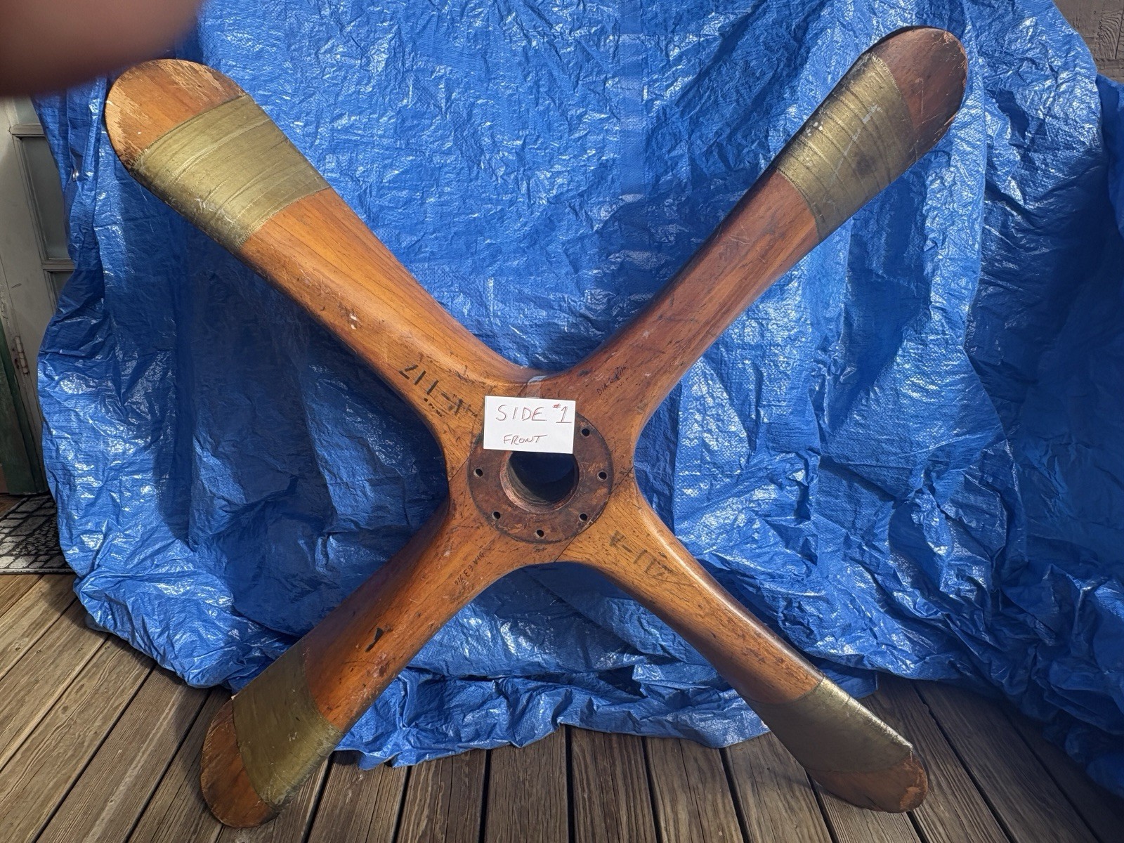 1936 Airplane Propeller - Genuine From A Grumman Training Ship - One Of A Kind