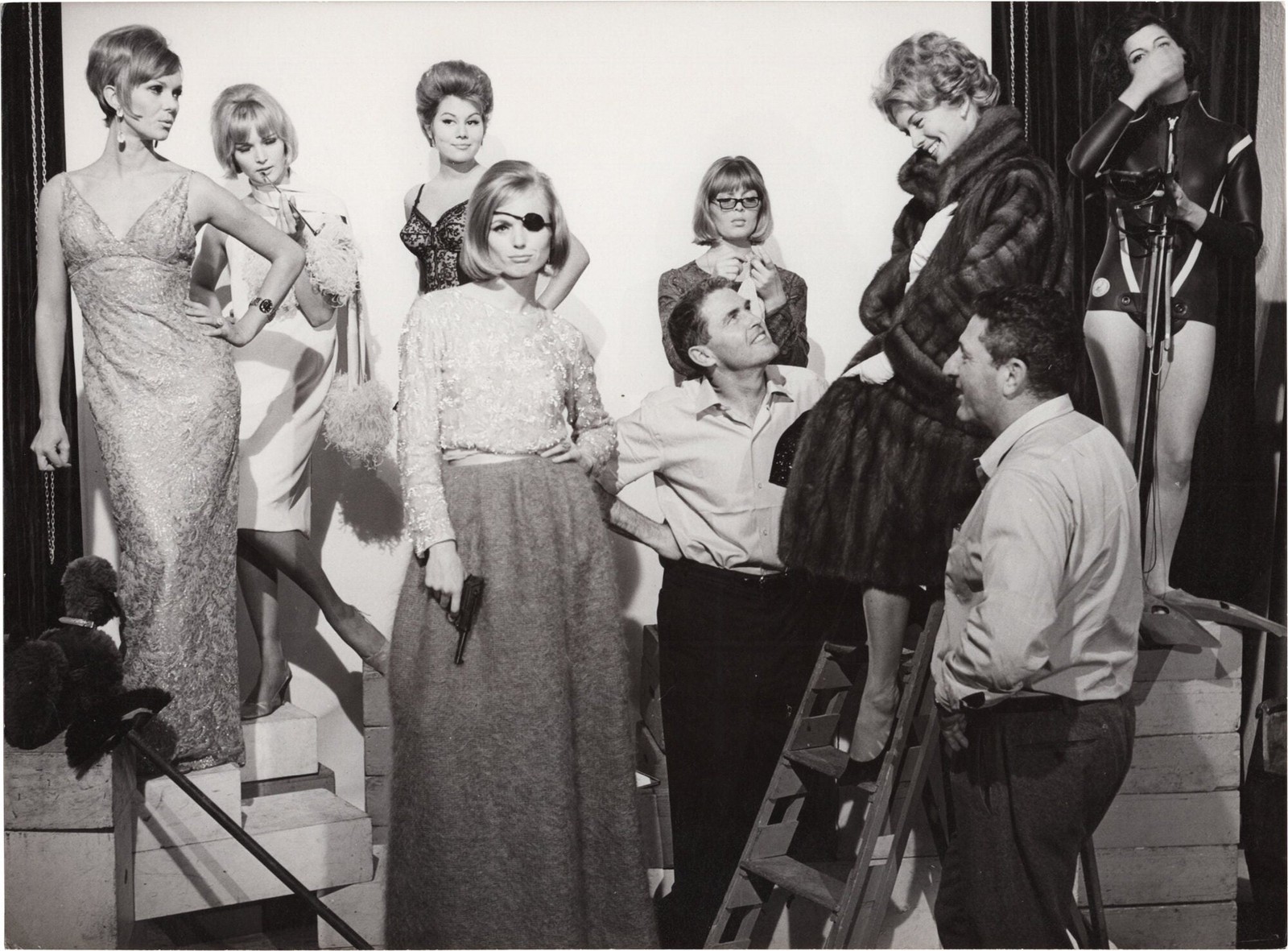 Stanley Baker Jean Seberg IN THE FRENCH STYLE Two original photographs #159624