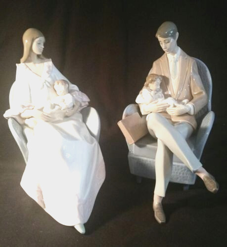 Lladro Parents and Children - Retail$895 - MOTHERS AND FATHER