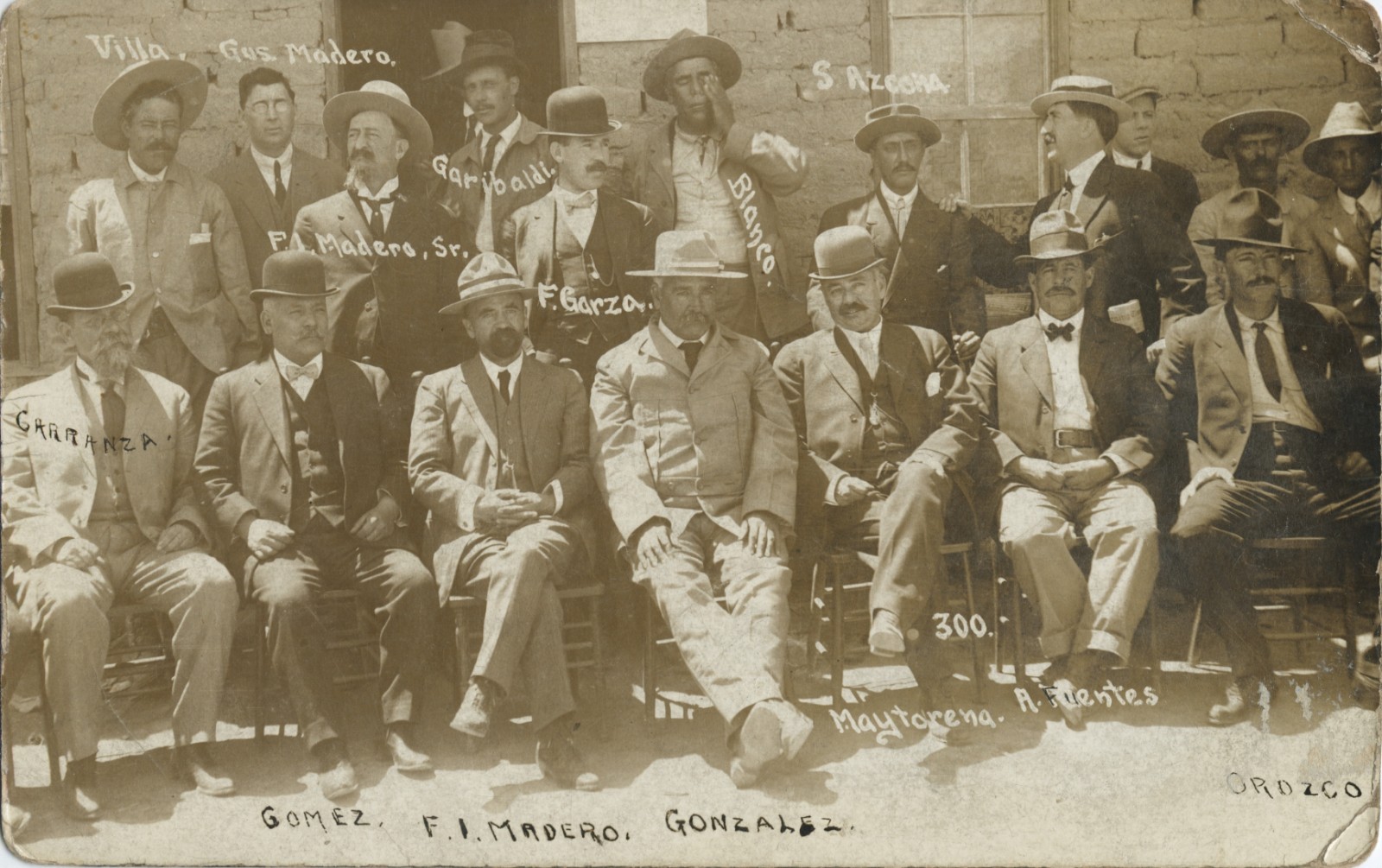 c. 1911 Leaders of Mexican Revolution After First Battle of Ciudad Juarez RPPC c. 1911 Leaders of Mexican Revolution After First Battle of Ciudad Juarez RPPC