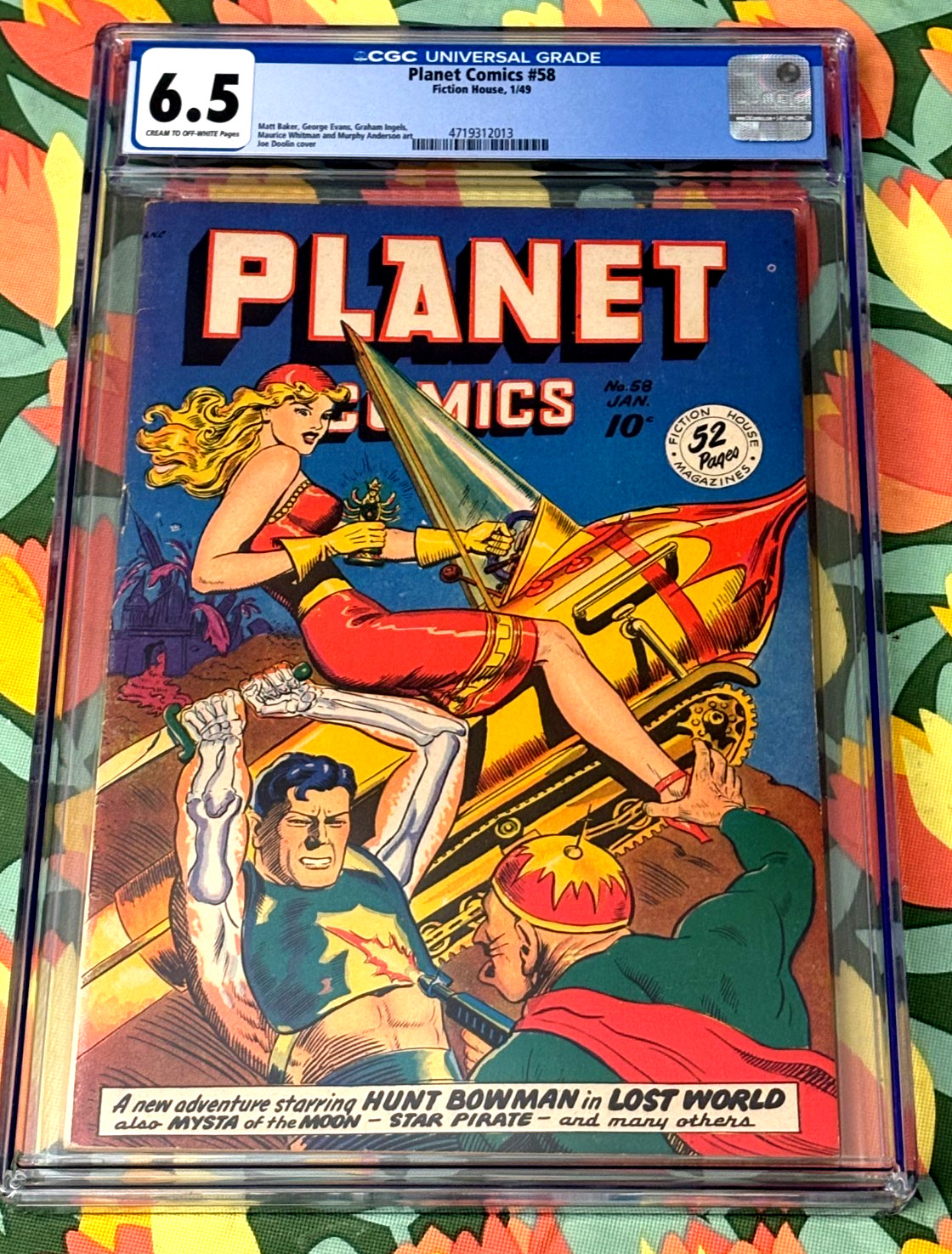 PLANET COMICS 58 CGC 6.5 (1/49) Superb GGA Sexy blonde on Rocket Bike / Comic PLANET COMICS 58 CGC 6.5 (1/49) Superb GGA Sexy blonde on Rocket Bike / Comic
