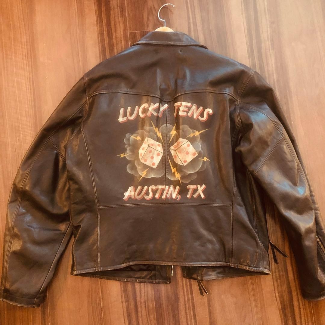 RRL Limited Edition Leather Jacket Men Rare Ralph Lauren Model Limited Edition V