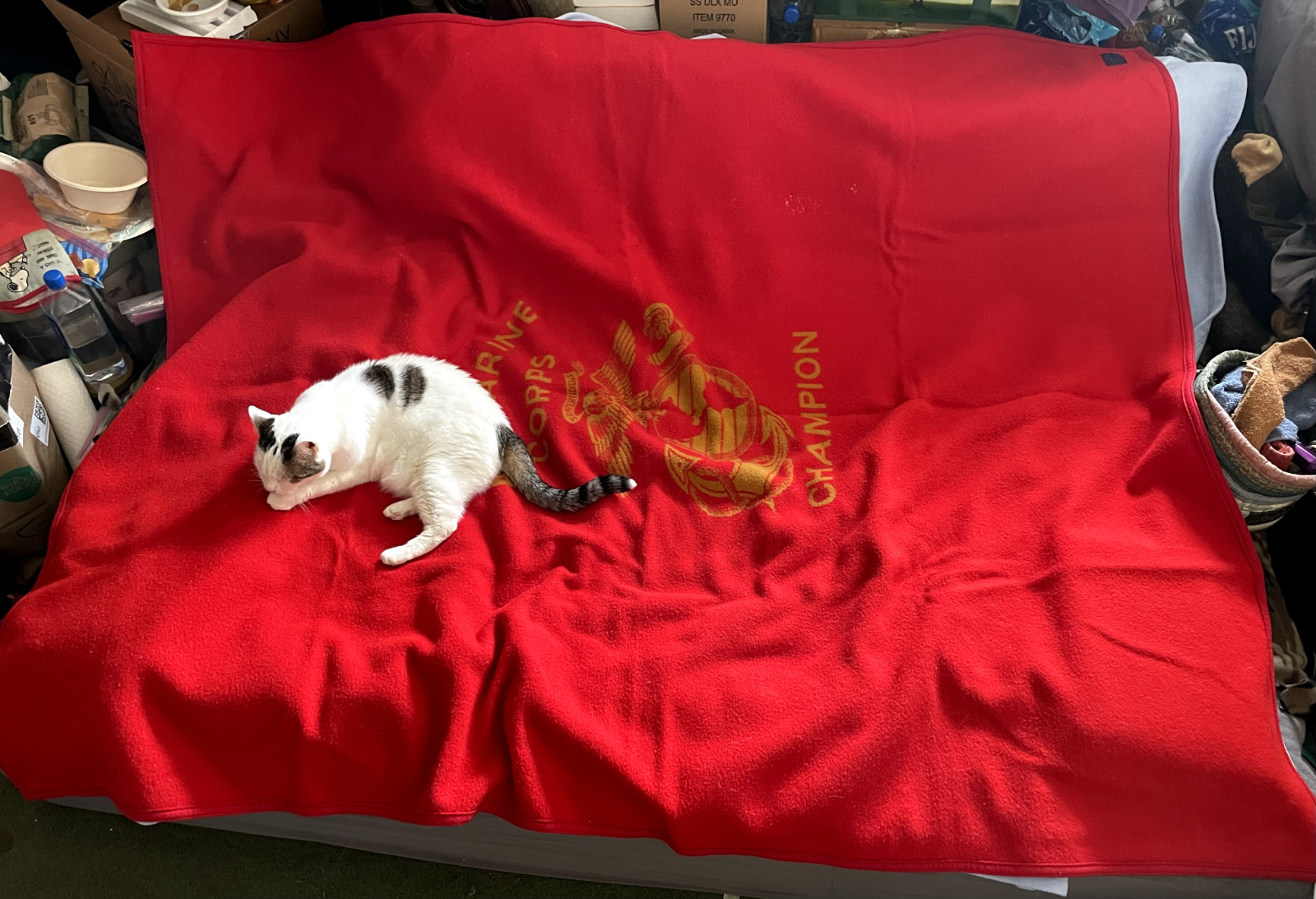 Marine Corps Handball Champion genuine Pendleton Woolen Mills wool blanket 