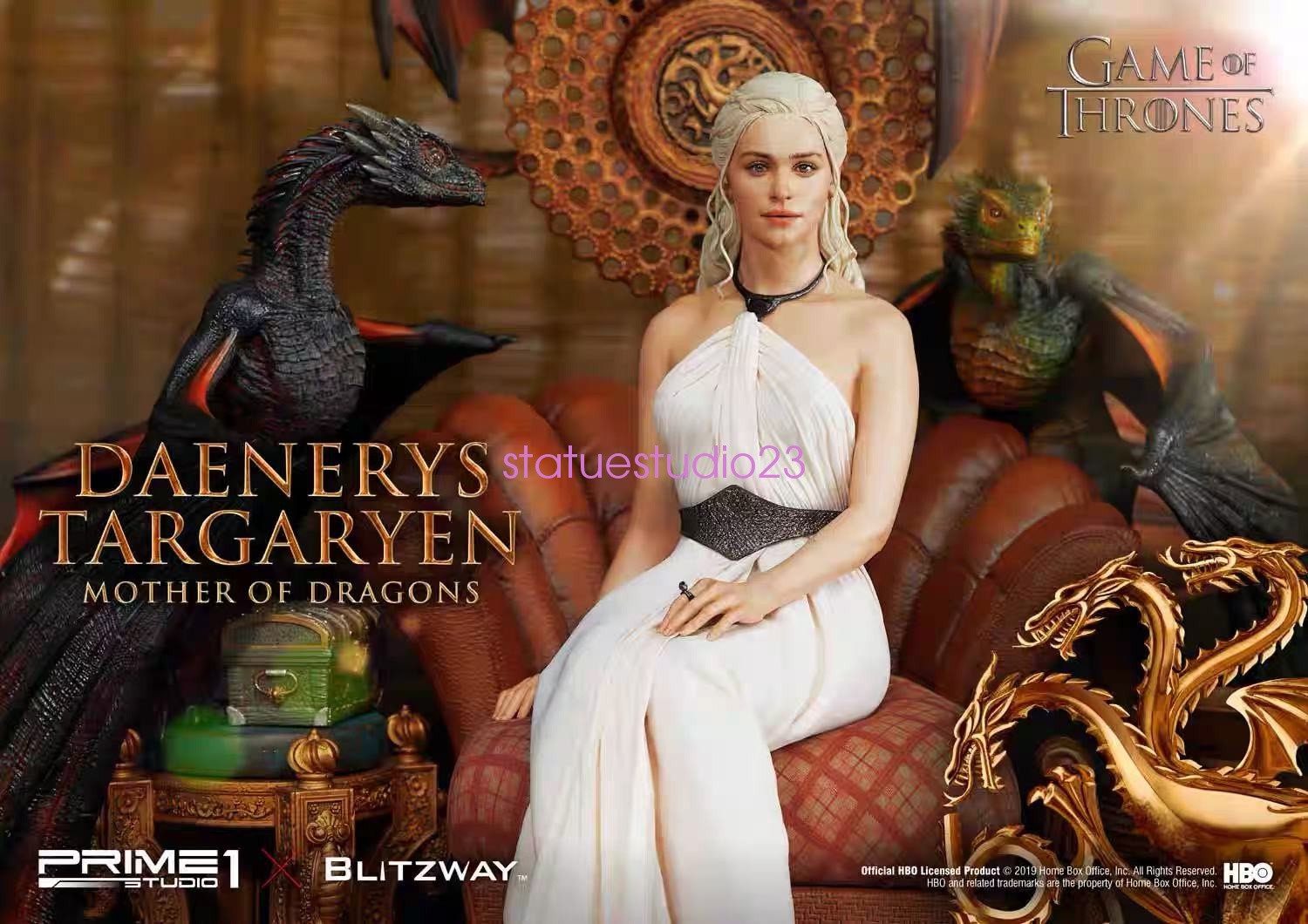 Prime 1 Studio x Blitzway 1/4 Daenerys UPMGOT-01 Statue in Stock