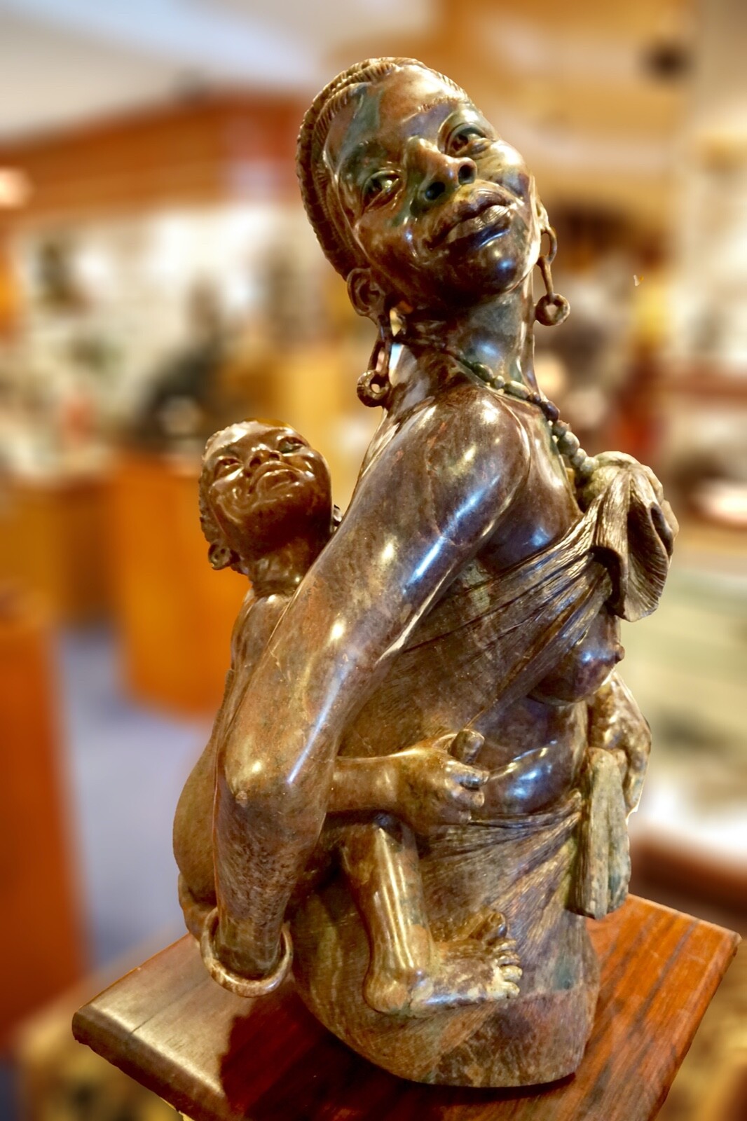 African Sculpture in Verdite by Israel Chikumbirike