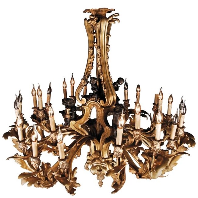 F-Ts-5 Museum Highly Significant Louis XV Style Chandelier * F-Ts-5 Museum Highly Significant Louis XV Style Chandelier *
