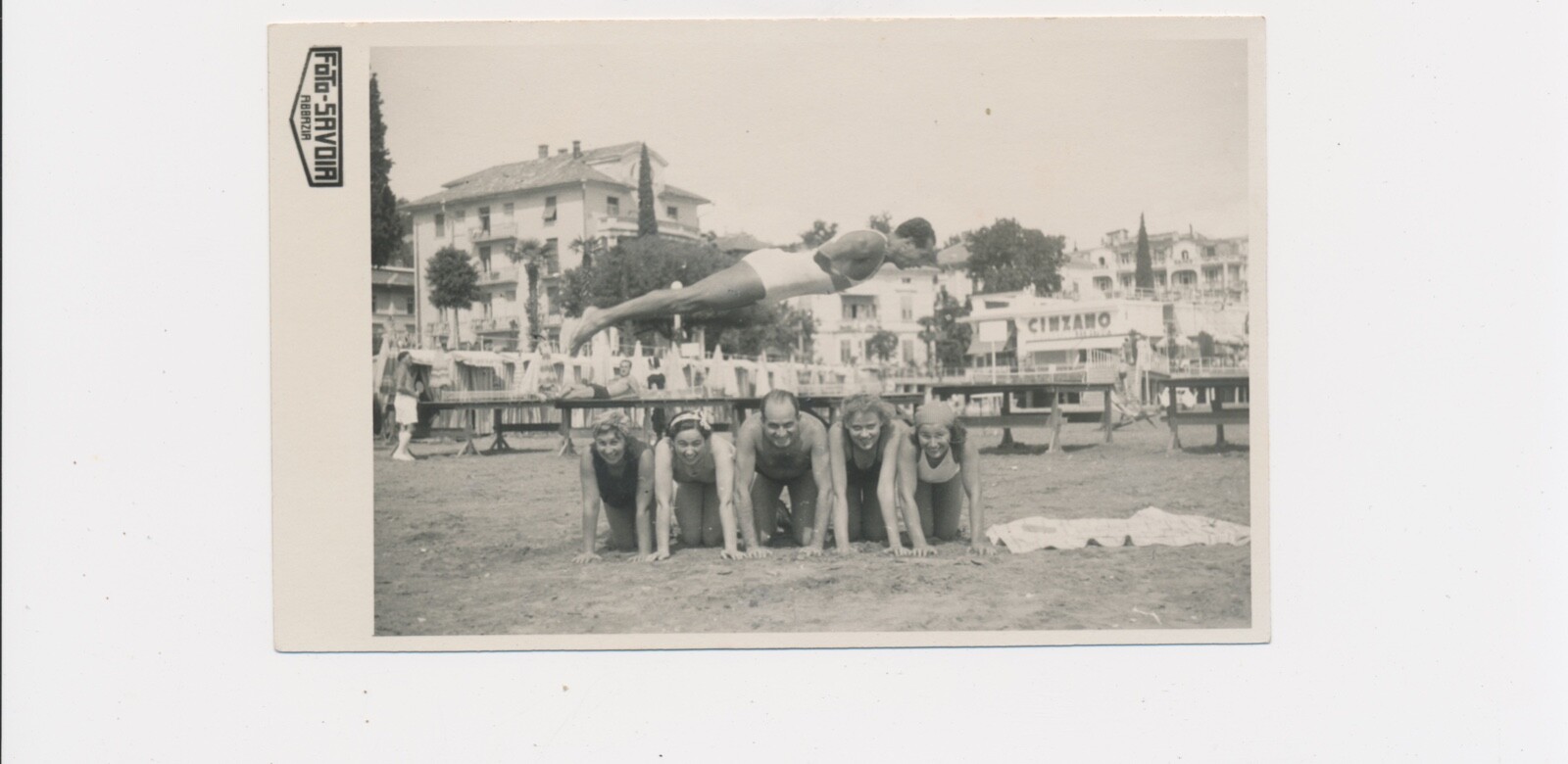 1940's Best Great Unusual Vintage RPPC Up in the Air, Man Flying Horizontally 1940's Best Great Unusual Vintage RPPC Up in the Air, Man Flying Horizontally