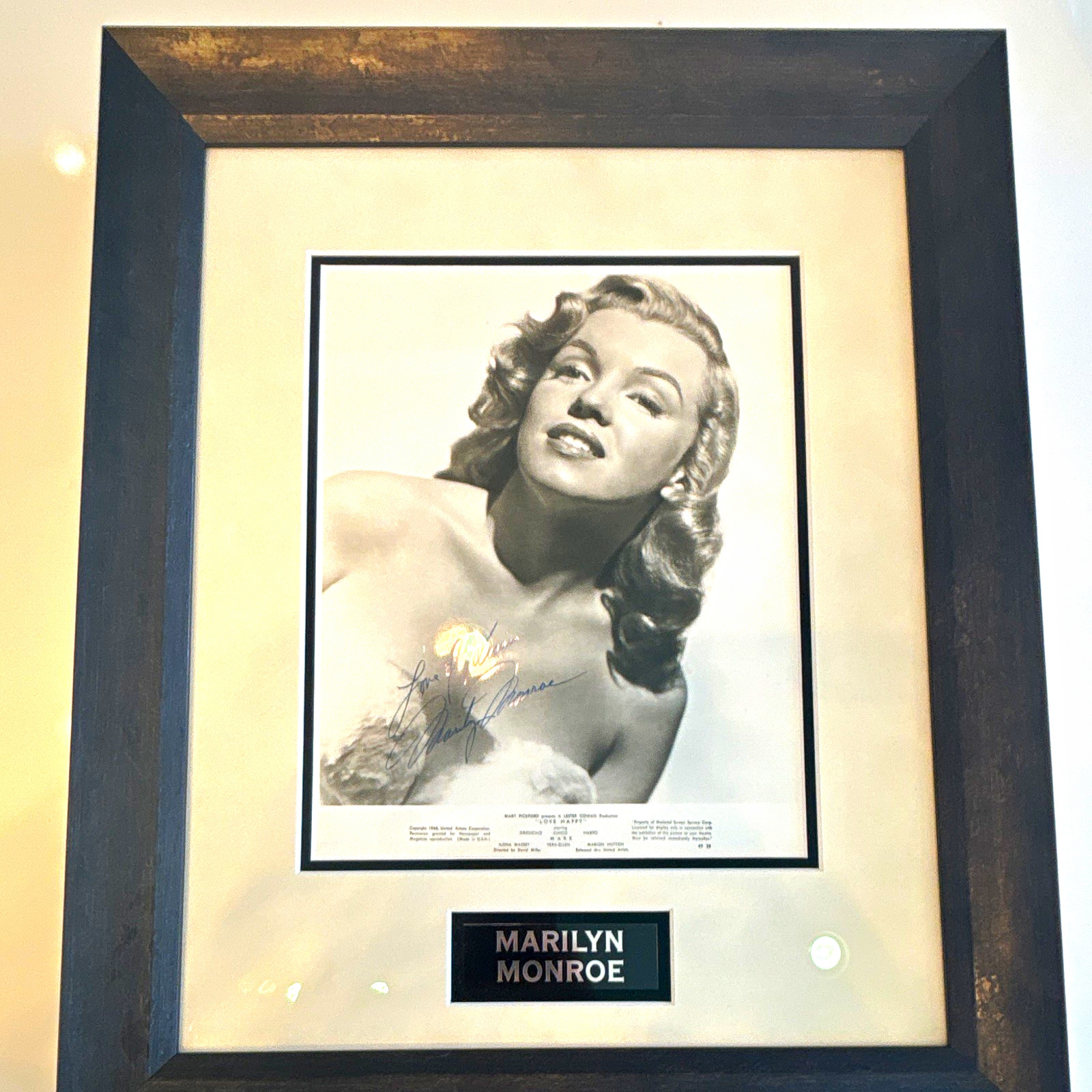 Very Rare--Authenticated Marilyn Monroe Signed Framed Vintage 8x10 B&W Autograph Very Rare--Authenticated Marilyn Monroe Signed Framed Vintage 8x10 B&W Autograph