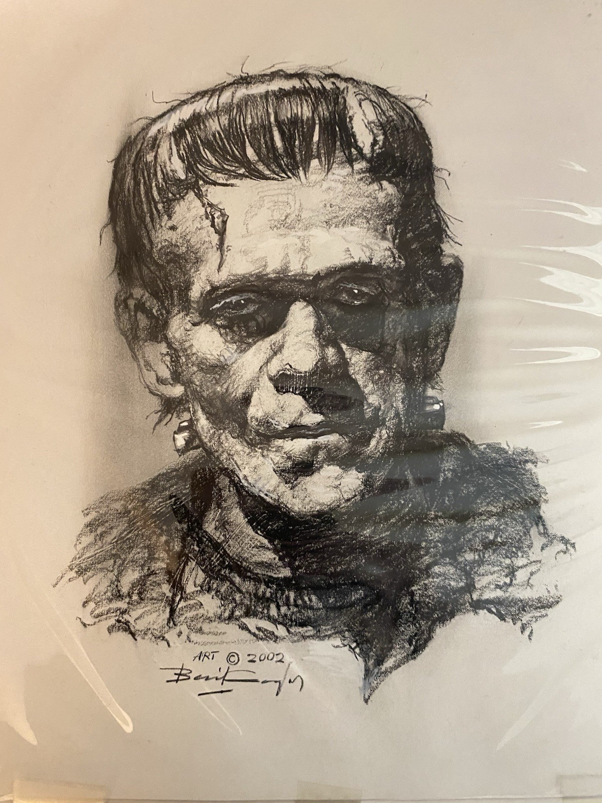 Basil Gogos Original Art Famous Monsters FRANKENSTEIN Boris Karloff Universal