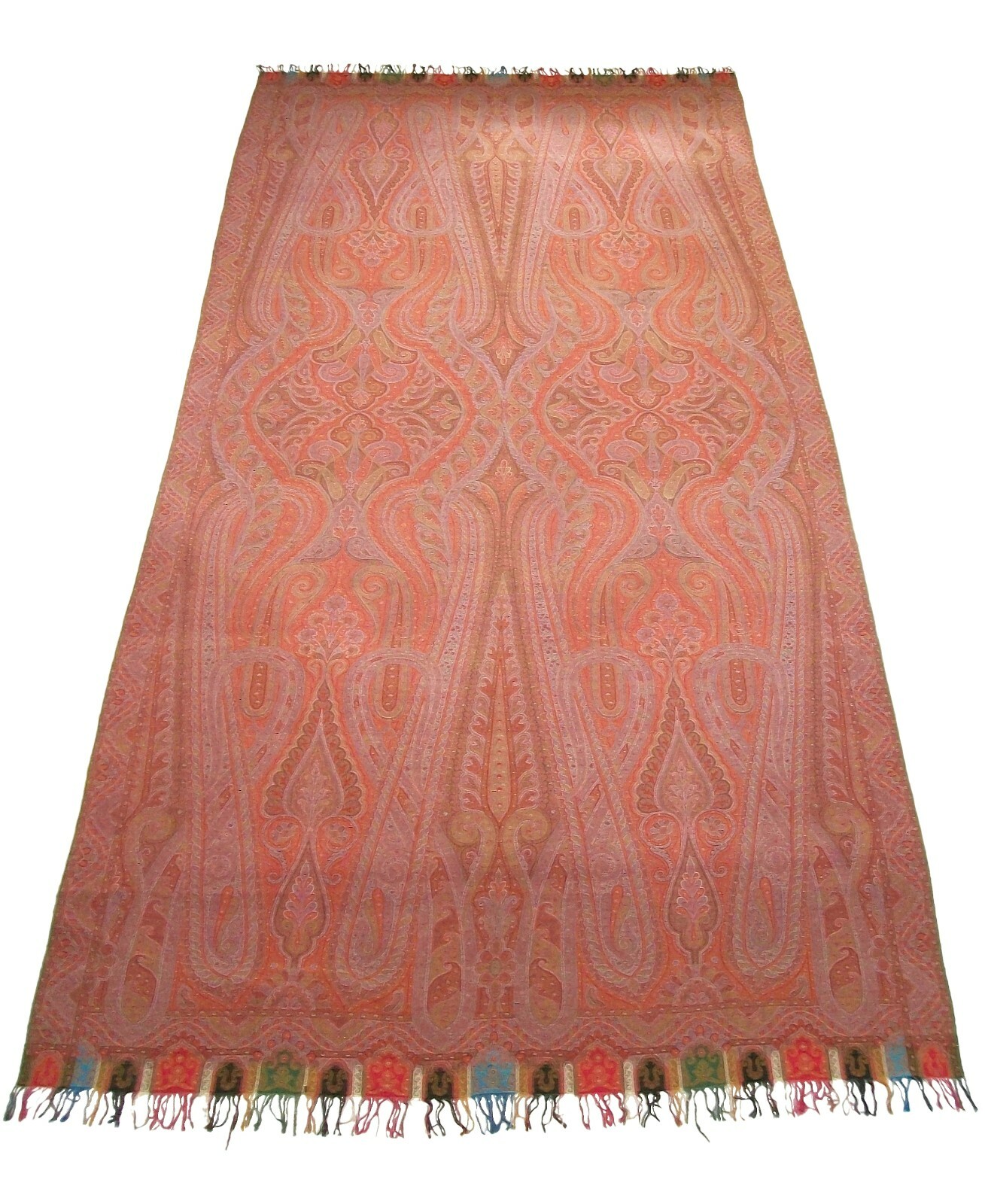 Antique Victorian Paisley Shawl - Fine Weave - 142 Antique Victorian Paisley Shawl - Fine Weave - 142