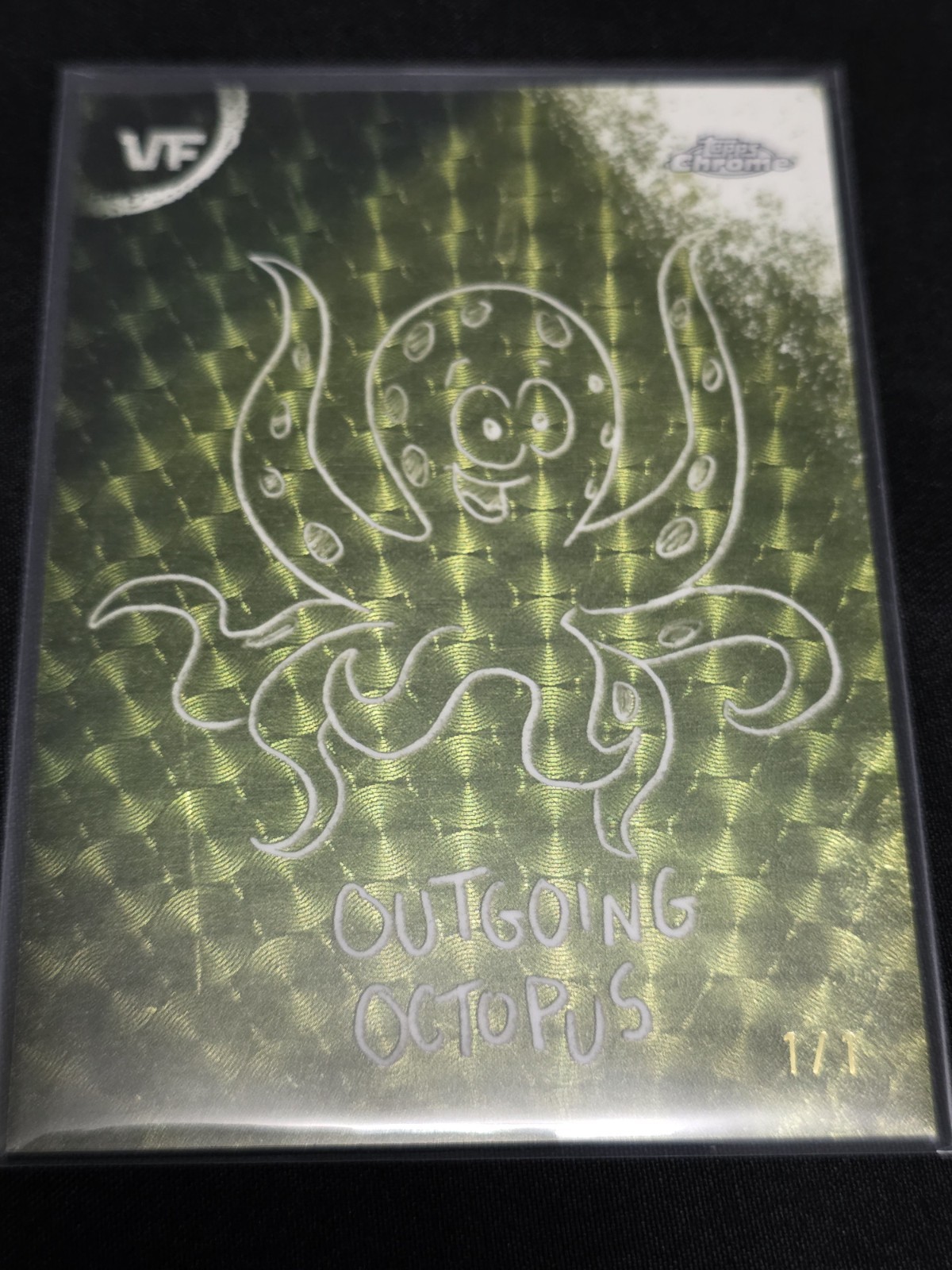2026 vee friends chalkboard insert 1/1 outgoing octopus