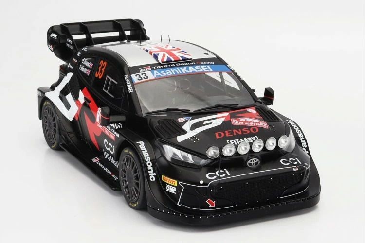 IXO 1/18 Toyota GR Yaris Rally 1 Hybrid #33 Monte Carlo 2024 Evans Martin IXO 1/18 Toyota GR Yaris Rally 1 Hybrid #33 Monte Carlo 2024 Evans Martin
