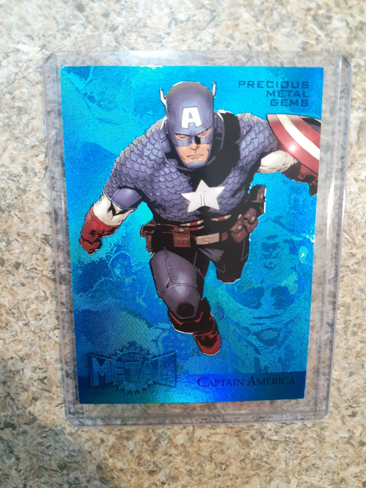 Captain America Marvel Precious Metal 2015 Blue /50 Rare Mint Pack Fresh 9.5 10 Captain America Marvel Precious Metal 2015 Blue /50 Rare Mint Pack Fresh 9.5 10