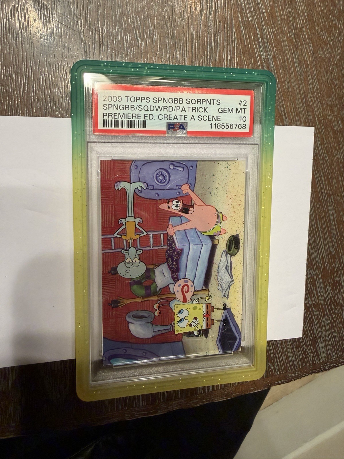 2009 Topps SpongeBob SquarePants Create A Scene #2 PSA 10 GEM MINT - Vintage