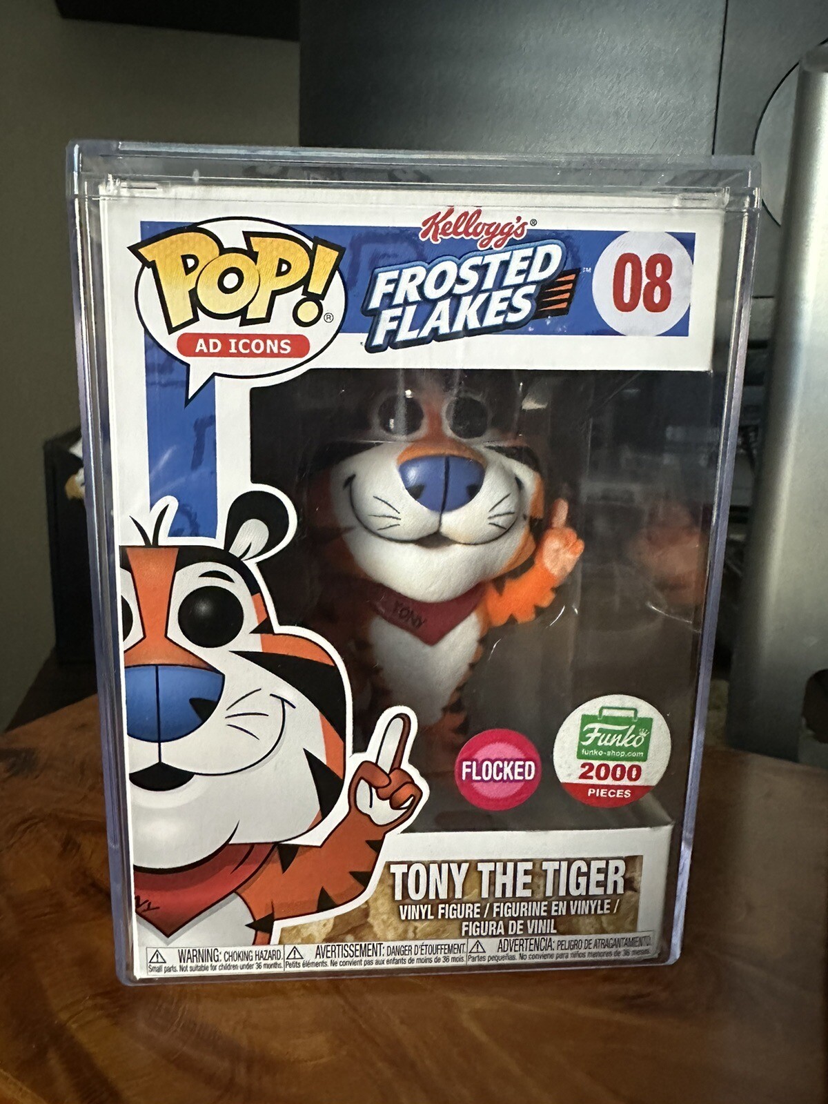 Funko Pop #08 Tony the Tiger (Flocked) - Kellogg's Ad Icons Funko Shop LE 2000