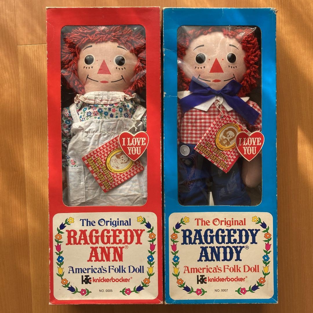 Plush Toy KTC Knickerbocker The Original Raggedy Ann & Andy Manufactured in 1971 Plush Toy KTC Knickerbocker The Original Raggedy Ann & Andy Manufactured in 1971