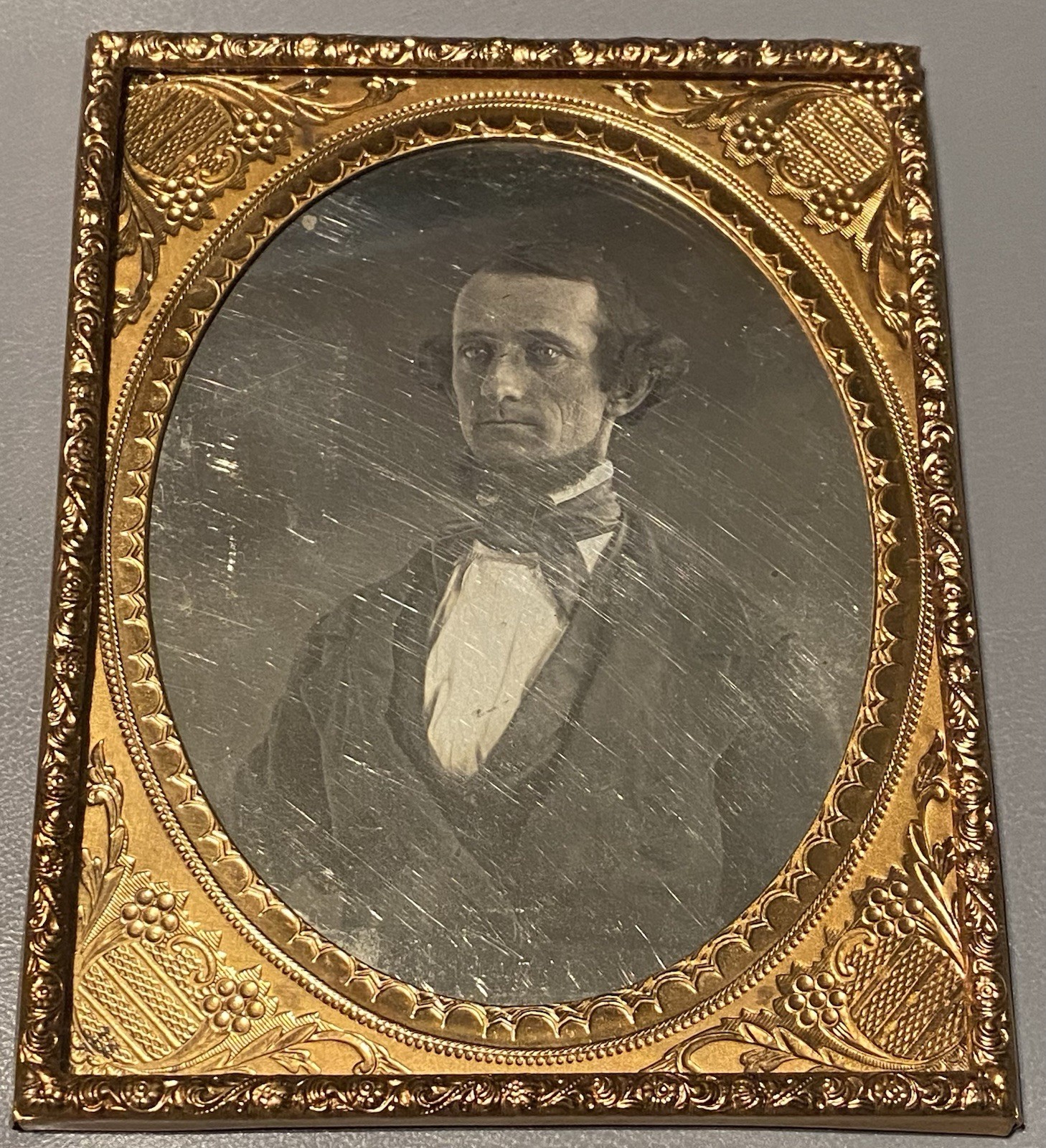 1840s-50s Daguerreotype 23rd US Secretary Of War CSA President Jefferson Davis