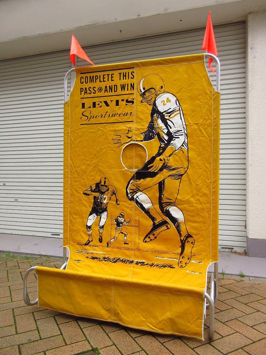 Vintage 1950s 60s Levi's Sportswear Advertising Display Sign Aluminum Canvas Box Vintage 1950s 60s Levi's Sportswear Advertising Display Sign Aluminum Canvas Box
