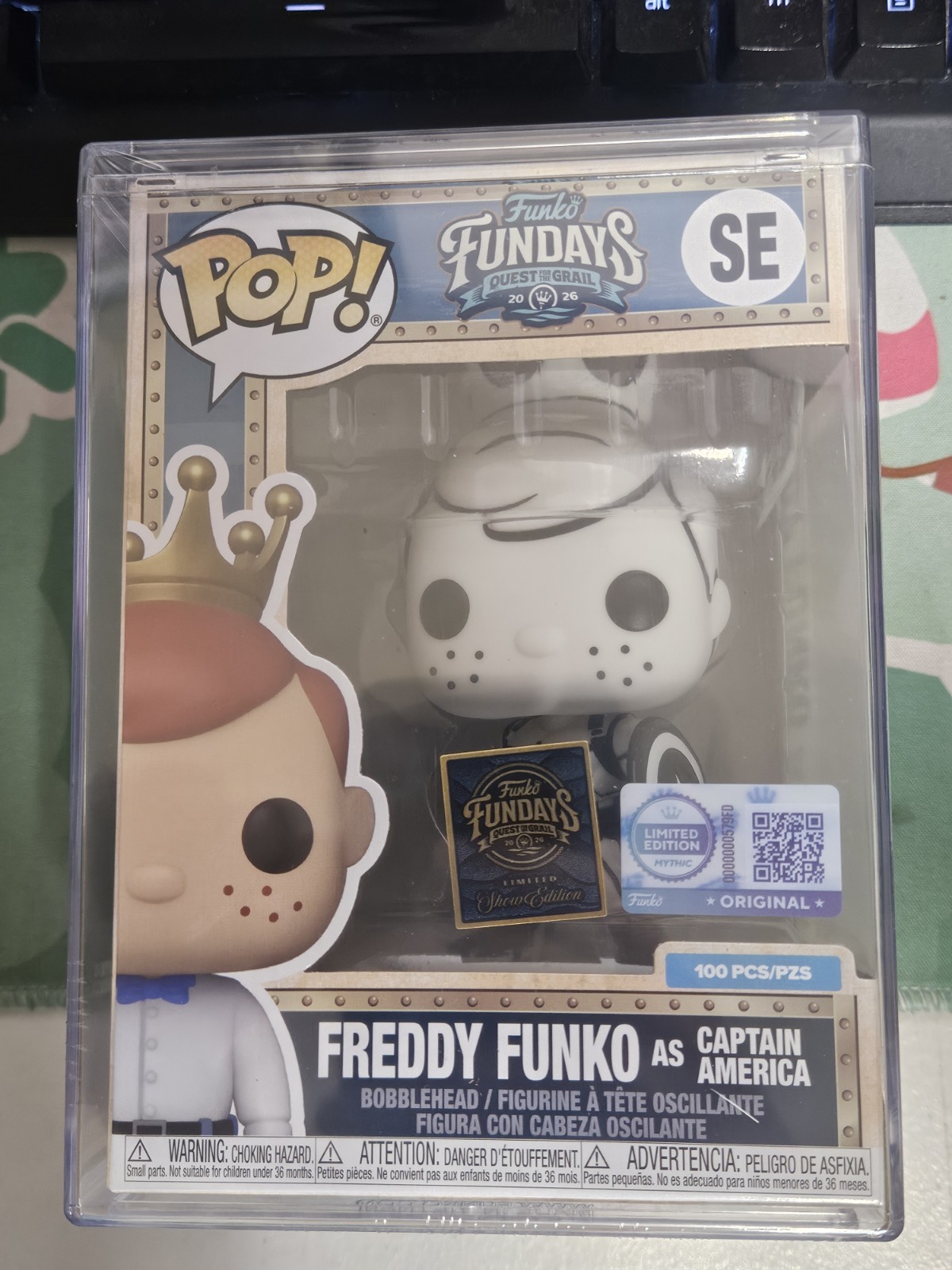 Funko Pop Freddy as Captain America Sketch Edition 2026 Fundays LE 100 PCs NEW Funko Pop Freddy as Captain America Sketch Edition 2026 Fundays LE 100 PCs NEW
