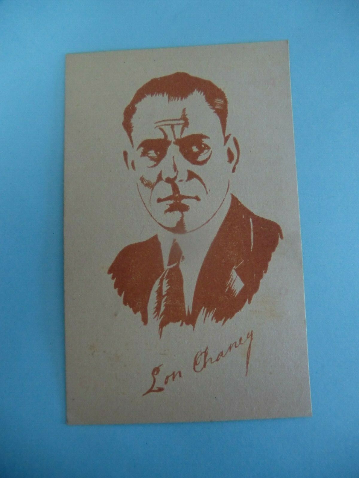 SPANISH OLD CINEMA FILM MOVIES STICKER CARD YEARS 1920 LON CHANEY SPANISH OLD CINEMA FILM MOVIES STICKER CARD YEARS 1920 LON CHANEY