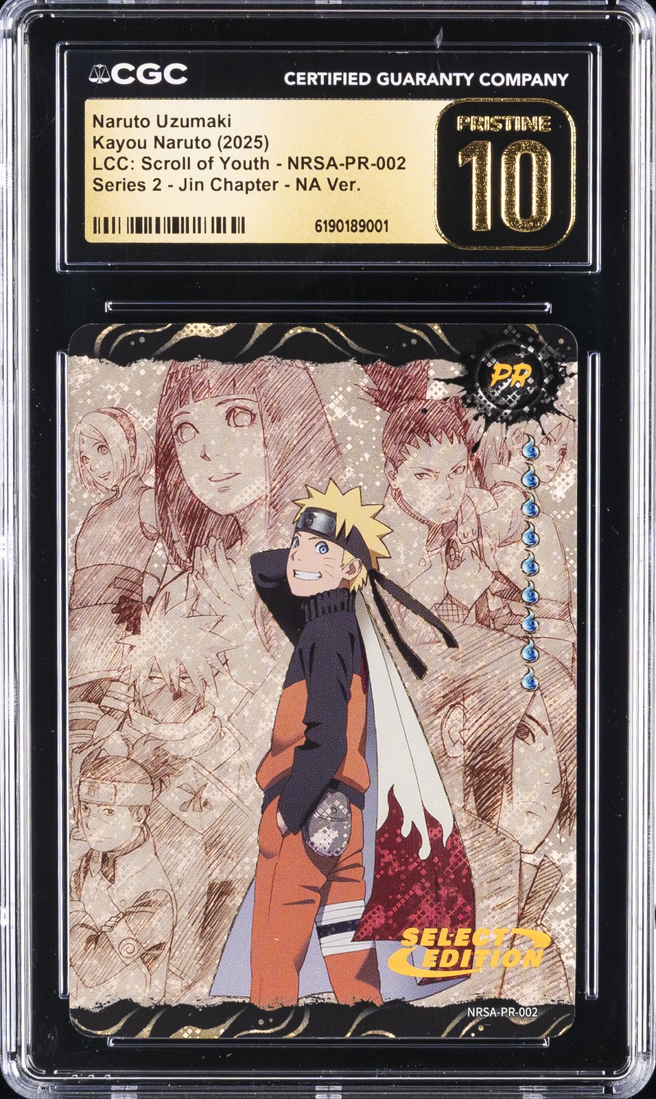 2025 KAYOU NARUTO #NRSA-PR-002 NARUTO 134/999 CGC 10 PRISTINE 2025 KAYOU NARUTO #NRSA-PR-002 NARUTO 134/999 CGC 10 PRISTINE