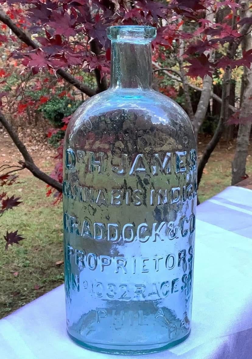 Antique c.1870s embossed DR. JAMES CRADDOCK & CO. PHILa ~Applied